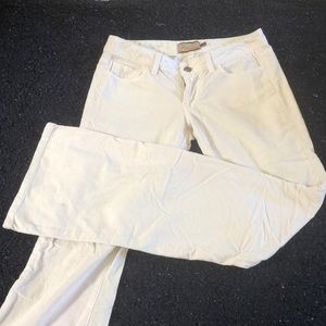 Paige Off White Corduroy Bootcut Pants Sz 28